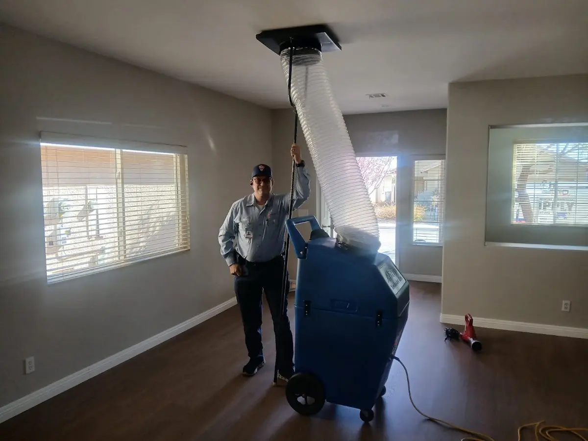 Professional Dryer Vent Cleaning work inside a Church Hill home